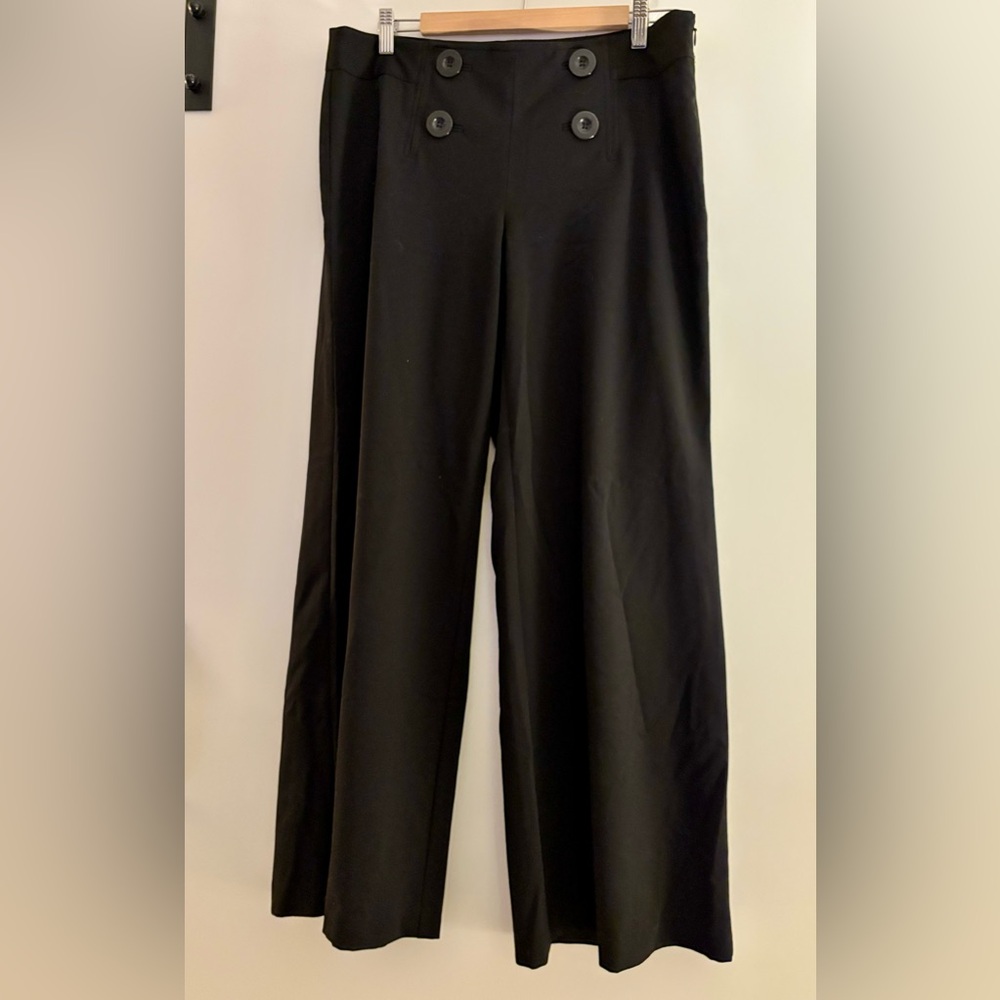 INC International Concepts Black Pants with Button Details